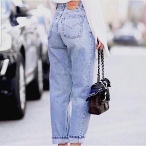 Vintage Levi’s 550 Relaxed Junior 11 Long Casual High Waist Mom Jeans Y2K Retro